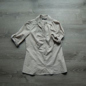 Apt.9 Vertical Micro Stripe Button Up Shirt